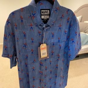 Men’s RSVLTS Spider-Man dress shirt XL